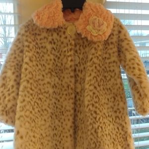Girls Corky dress coat and matching hat - Size 4T